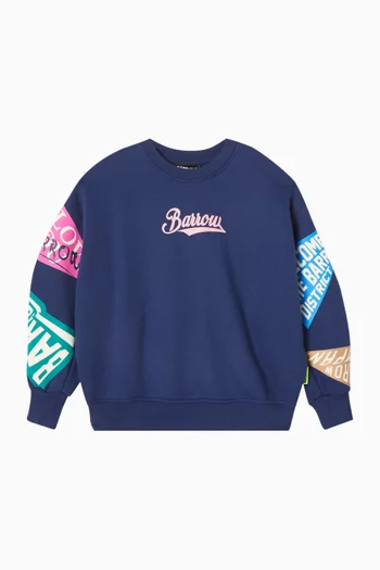 Logo Sweatshirt in Cotton Fleece