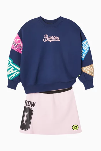 Logo Skirt in Cotton