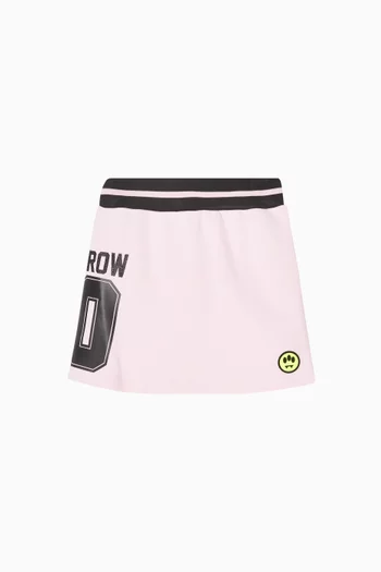 Logo Skirt in Cotton