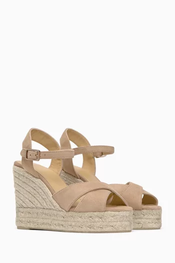 Blaudell Espadrille Wedge Sandals in Suede