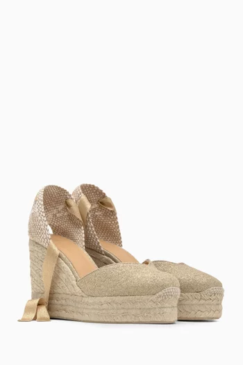 Carina 80 Espadrille Wedges in Canvas