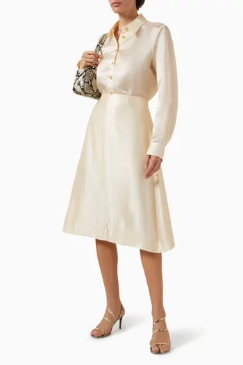 قميص أورين فيسكوز وحرير تويل