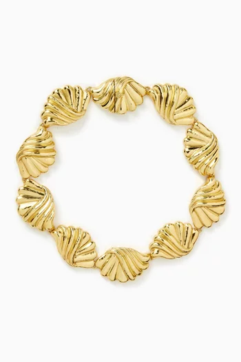 Irina Necklace in 22kt Gold-plated Brass