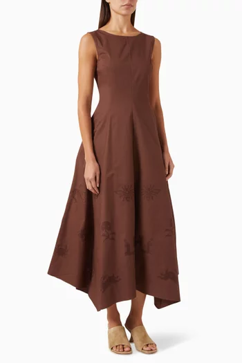 Jacqueline Asymmetric Dress in Cotton