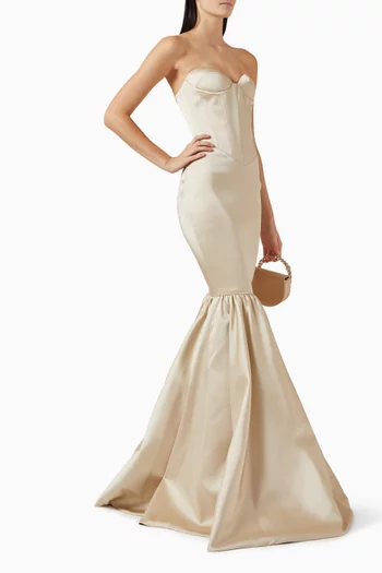 Inara Mermaid Gown in Satin