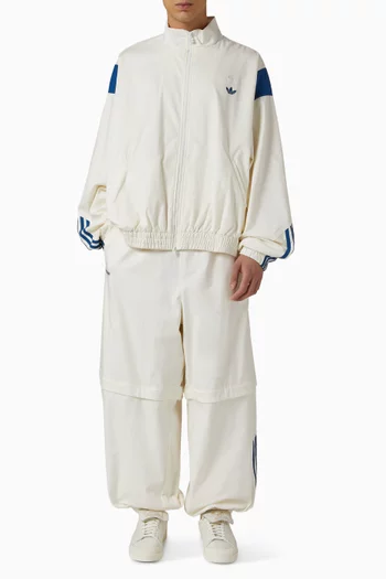 x Willy Chavarria Track Jacket in Stretch Cotton Poplin