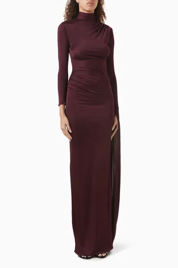 فستان سهرة ماجنا بدرابيه جيرسيه