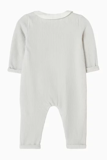 Lace Collar Pyjama in Velvet