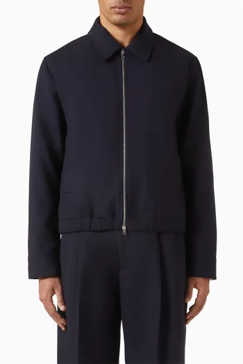 قميص بنمط جاكيت مارلينو صوف بكر