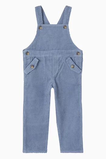 Sleeveless Dungarees in Cotton