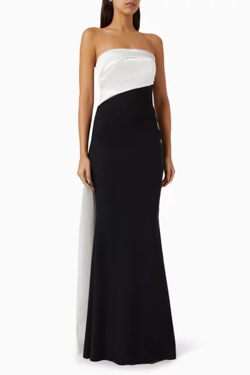 فستان ريكا طويل برباط جيرسيه