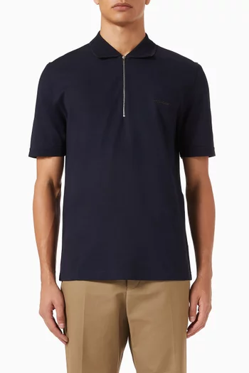 Polo Shirt in Piquet Jersey