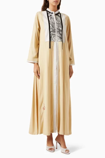 عباية بأكمام طويلة فيسكوز