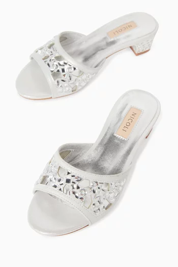 Doreen 30 Crystal-embellished Mules