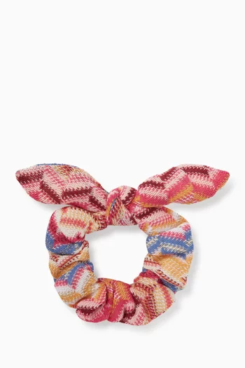 Chevron Knitted Scrunchie