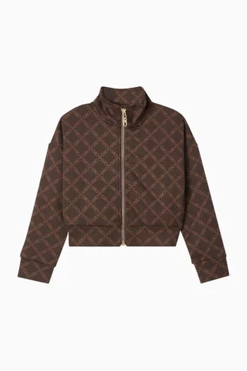 كارديغان بشعار الماركة وسحّاب