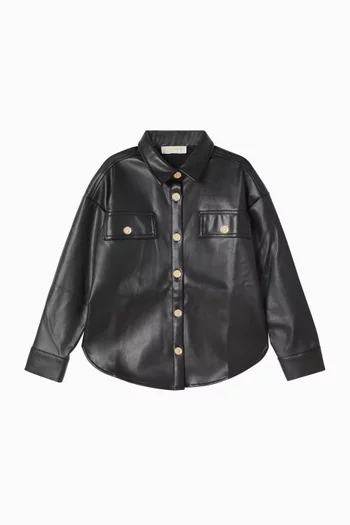 قميص جلد صناعي