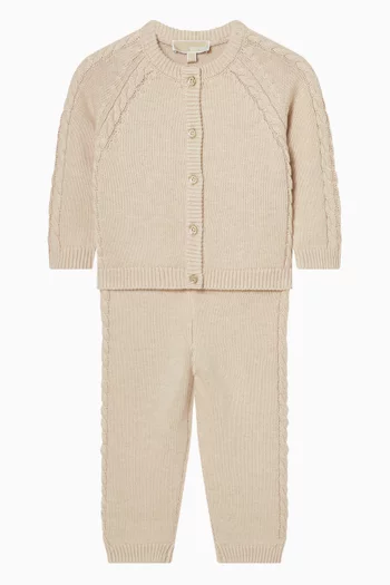 Knit Cardigan & Pants Set