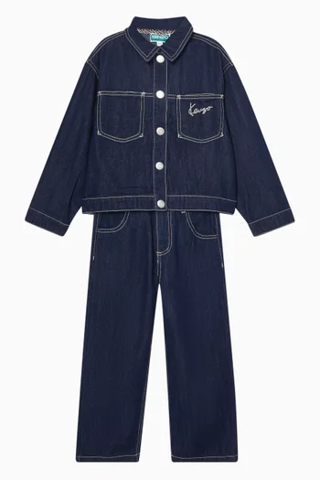 جاكيت بشعار الماركة دينم