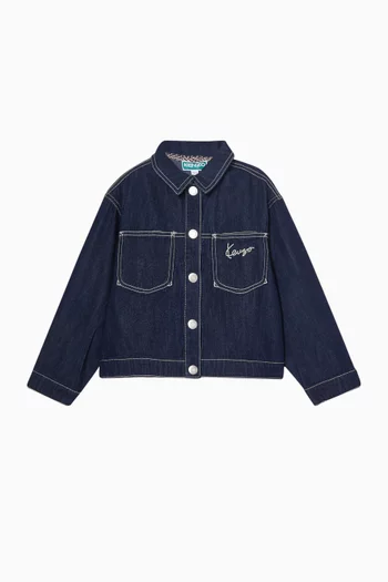 جاكيت بشعار الماركة دينم