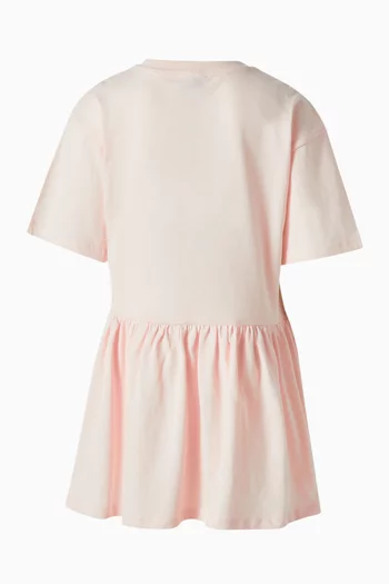 فستان بطبعة شعار الماركة قطن عضوي