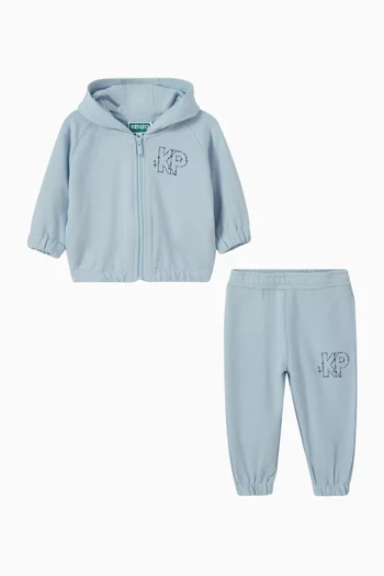 Logo-print 2-piece Set in Organic Cotton