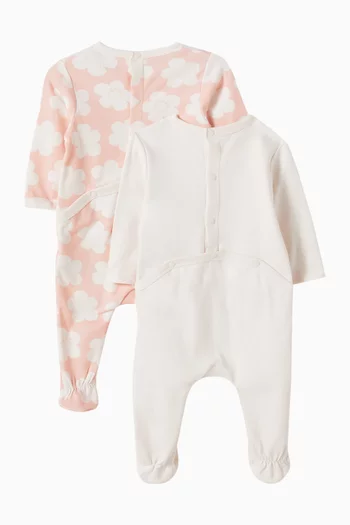 طقم بيجاما بطبعة زهور قطن عضوي