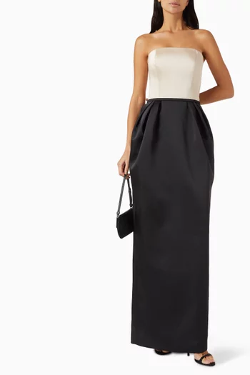 Due Gathered Maxi Dress