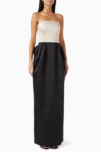 Due Gathered Maxi Dress