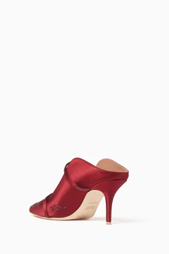 Maureen 70 Embellished Mules in Satin
