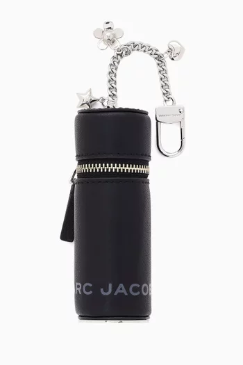 حلية حقيبة بتصميم حقيبة أحمر شفاه جلد