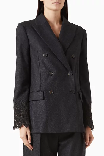 Double-breasted Blazer in Virgin-wool