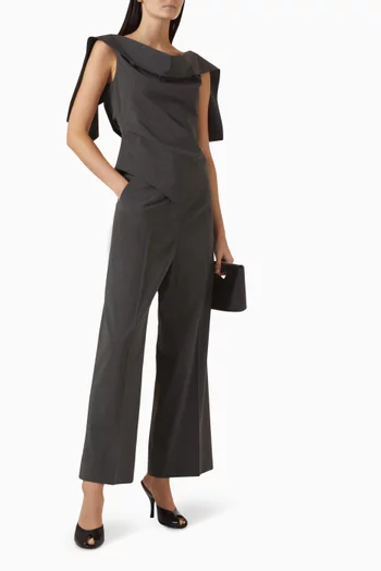 Harris Wide-leg Pants in Rayon Blend