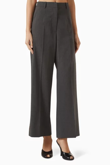 Harris Wide-leg Pants in Rayon Blend