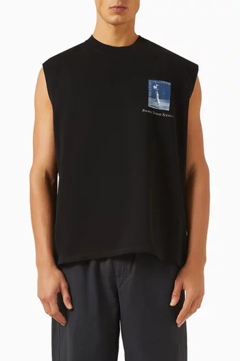 تي شيرت سيليبريشن بلا أكمام قطن