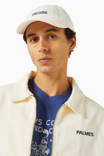 Embroidered Logo Baseball Cap in Cotton