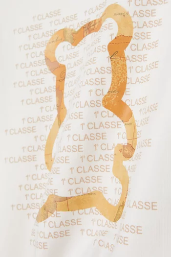 تي شيرت قطن بطبعة دب