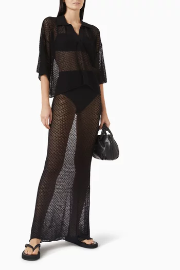 Maddy Skirt in Crochet-knit
