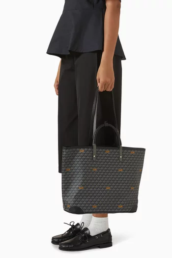 حقيبة يد ديلي باتل 35 قنب بنقشة حراشف الأفعى وجلد