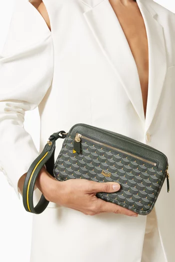 حقيبة دريم بنقشة حراشف قنب