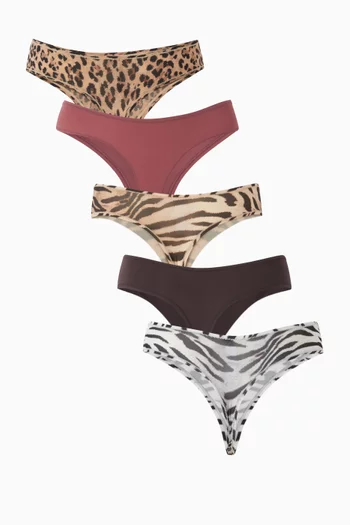 Fits Everybody Thong, Set of 5