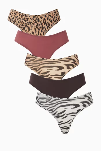 Fits Everybody Thong, Set of 5