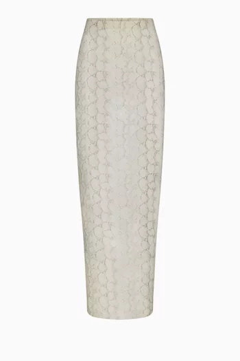 Milky Sheer Long Skirt