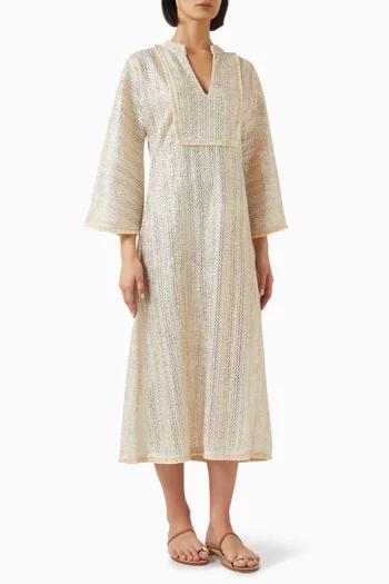 Hera Maxi Kaftan in Cotton-blend