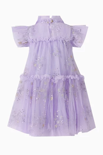 Marietta Glitter Star Dress in Tulle