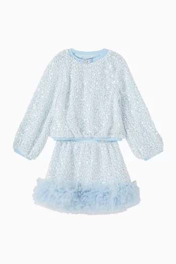 Janice Boucle Sequin Skirt