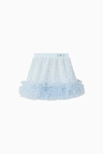 Janice Boucle Sequin Skirt