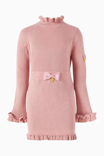 Troy Ruffled Skirt in Cotton-knit