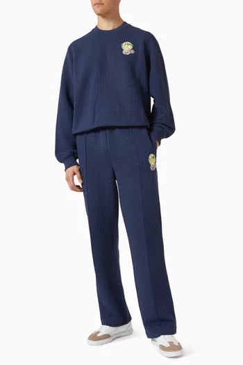 Tennis Mascot Quilted Pants in Cotton-blend