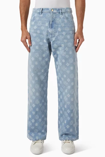 Relaxed-fit Monogram Jeans in Denim
